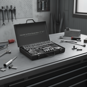 Jeu de douilles métriques Facom de 12 pièces en boîte, douilles à 12 points de 1/2'' - Product Image 3