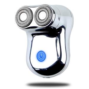 Afeitadora Eléctrica Inalámbrica Recargable por USB para Hombre, Mini Afeitadora de Doble Cuchilla con Resistencia al Agua IPX7 para Barba y Rostro - Product Image 1