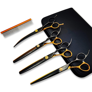Juego de peluquería para mascotas, tijeras profesionales para el pelo, tijeras de peluquería, tijeras de corte, tijeras de peluquero para el cuidado de perros - Product Image 1