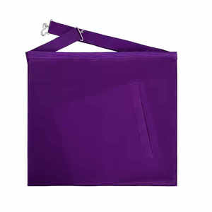 Affordable Price Allied Masonic Degrees Apron Custom Made <b>Purple</b> <b>Ribbon</b> Masonic Regalia Apron - Product Image 3