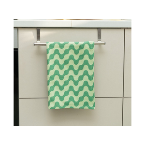 Doux Absorbant Chevron Mignon Chatons Golf 100% Coton Brodé 16x26 Pouces 200 GSM Élégant Nouvelle Boucle Suspendue Serviettes De Cuisine - Product Image 3