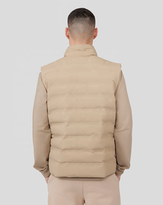 Gilet d'hiver zippé exclusif pour hommes, respirant sans manches, matelassé multi-panneaux, rembourré, gilet thermique chaud, vêtements - Product Image 6