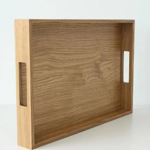 Bandeja de Servicio de Madera Natural 100% Pulida, Ecológica, de Primera Calidad, al por Mayor, OEM, ODM, Personalizada, Decoración del Hogar, Precio Bajo - Product Image 1