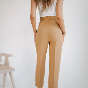 Pantalon Cargo Femme Décontracté Taille Haute avec Poches – Vêtements Féminins en Gros - Product Image 3