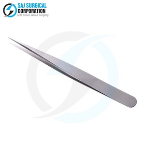 Pinzas ergonómicas de punta recta de acero inoxidable de diseño profesional para un uso cómodo durante largas sesiones de barbería - Product Image 5