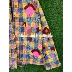 เสื้อแจ็กเก็ตผ้าฝ้ายเย็บด้วยมือใส่ได้ทุกเพศเสื้อโค้ทพิมพ์ลายคอปกตั้งสำหรับฤดูหนาวเสื้อผ้าปาร์ตี้สไตล์โบฮีเมียน - Product Image 3