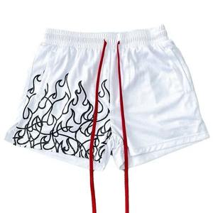 Verano 2025, venta al por mayor, diseño personalizado, ropa informal, pantalones cortos transpirables holgados, pantalones cortos deportivos con estampado de abullonado para hombres - Product Image 3