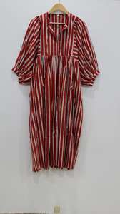 Robe maxi décontractée d'été pour femmes, tissée, écologique, lavable, imprimée à la main, florale, bohème - Product Image 3