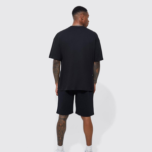 Camisetas gráficas 100% algodón liso de gran tamaño para hombre, camisetas de peso pesado, camisetas personalizadas con logotipo de pantalla 3D para hombre, Camiseta con estampado de soplo - Product Image 5