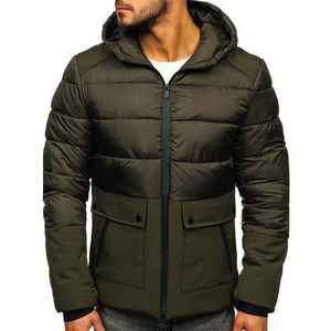 2025 personnalisé léger hommes hiver doudoune imperméable coupe-vent respirant col montant couleur unie confortable décontracté - Product Image 6