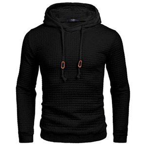 Sweat-shirt à capuche noir pour homme, en molleton de coton, style jogging, vêtement de sport décontracté, pull thermique 100%, fabrication ODM, respectueux de l'environnement, personnalisable - Product Image 3