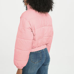 Veste polaire d'hiver pour femmes de haute qualité Nouveau design Service OEM entièrement rembourré Techniques de teinture unie à faible quantité minimale de commande - Product Image 5