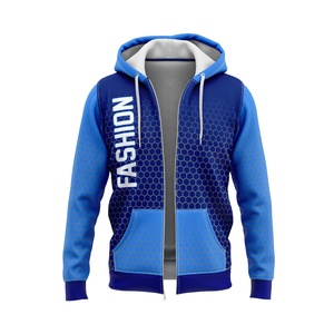 Sudaderas con Capucha y Cremallera de Poliéster/Algodón para Hombre y Mujer, Sublimables, Totalmente Personalizables con Impresión Digital para Invierno - Product Image 2