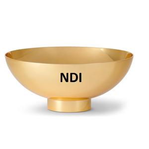 Cuenco DE SERVICIO DE METAL decorativo con acabado chapado en oro, nuevo diseño, contenedor de ensalada de frutas profundas, cuencos de servidor - Product Image 1