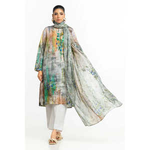 Traje Casual Verde de 3 Piezas con Estampado para Mujer, para Verano - Product Image 2