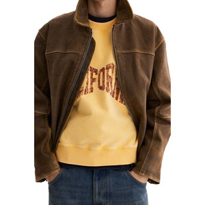 Wholesale Streetwear Oversized Sweatshirt 100% Cotton Fleece Unisex <b>Crewneck</b> Sweatshirts Mens Heavyweight High Quality <b>Crewneck</b> - Product Image 2