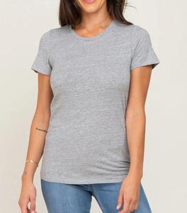 T-shirts de maternité en gros pour femmes, couleur unie, manches courtes, col rond, vêtements d'allaitement et de grossesse respirants, t-shirt d'extérieur - Product Image 3