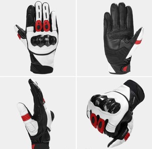 Guantes de moto de materiales personalizados para hombres y mujeres con diseño de logotipo personalizado Guante de moto de carreras con rango bajo - Product Image 4