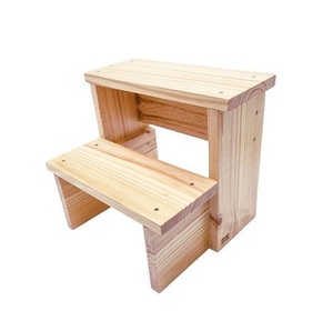Taburete de Madera Resistente con Acabado Pulido Elegante, Ideal para Encimeras de Cocina, Tocadores de Baño y Almacenamiento - Product Image 2