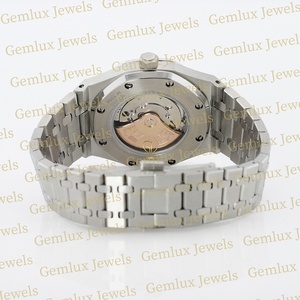 New Collection Black Dial D VVS Moissanite Diamond Stainless Steel Diamond HIp Hop <b>Watch</b> For Men's - Product Image 5