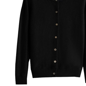 Servicio OEM, Cárdigan de Punto para Mujer, Cuello en V, Manga Larga, Suéter con Botones, Ropa Casual de Invierno, Decoraciones Bordadas - Product Image 5