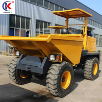 Dump Truck Roda 3 Ton CE EPA/EURO5, Mesin Unggulan, Bucket Artikulasi, Mini Loader Depan, Pompa Huade, Kapasitas Bucket 1,5m, Bearing
