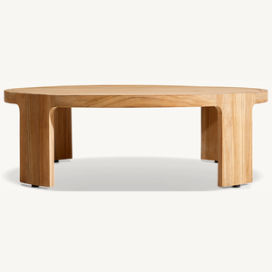 Table ronde sur mesure au style simple et moderne, adaptée à une utilisation en extérieur, en bois de teck de bonne qualité - Product Image 6