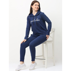 Ensemble de survêtement imprimé en coton personnalisé pour femmes vente en gros sweat à capuche jogging avec bas actif conception de survêtement vierge - Product Image 1