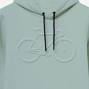 Haute qualité 100% coton à la mode 3D Design Logo en relief vêtements pour hommes broderie personnalisée plaine classique en relief sweats à capuche - Product Image 2