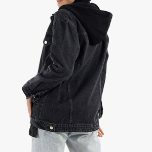 Veste en jean unie de haute qualité pour femmes, manteaux décontractés avec un style vintage pour l'été et l'hiver, vestes pour femmes grandes tailles - Product Image 2