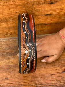 ร้อนขายล่าสุดดอกไม้มือเครื่องมือหนังสุนัขสําหรับสัตว์เลี้ยงหนังแท้เบาะปรับอุปกรณ์เสริมสําหรับเข็มขัดคอ - Product Image 4