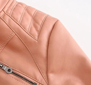 Women Stylish Leather <b>Jacket</b> Different Colors Available in Best Price Leather Women <b>Jacket</b> - Product Image 4