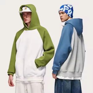 เสื้อฮู้ดไหมพรมปักลายสำหรับวัยรุ่น น้ำหนัก 440 กรัม ผ้าฝ้าย สไตล์อังกฤษ แขนพอง สำหรับฤดูใบไม้ร่วง เหมาะสำหรับเล่นกีฬา - Product Image 2