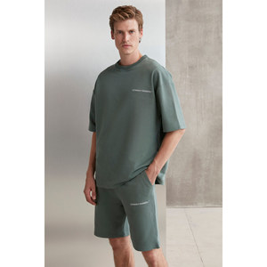 Ensemble de survêtement non brossé GRIMELANGE pour homme, lot de 2, coupe confortable, broderie lettrée - Product Image 1