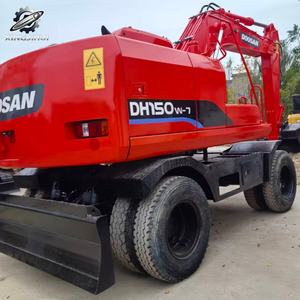 Excavadora de Ruedas Usada Doosan DH150, 13 Toneladas, Cucharón de 0.57m³, Marca Coreana Original, Excavadora de Construcción Mediana, Pocas Horas, Certificación CE - Product Image 4