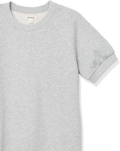 Conjunto de sudadera y Jogger de manga corta para mujer personalizado, ropa de salón gris claro, conjunto de dos piezas con logotipo OEM disponible - Product Image 6