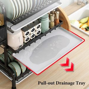 Giá để bát đĩa kim loại <span class=keywords><strong>3</strong></span> tầng màu đen, giá để đồ dùng nhà bếp bằng sắt, giá để bát đĩa <span class=keywords><strong>3</strong></span> tầng - Product Image 5