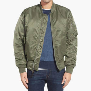 Veste de baseball en satin pour hommes, veste de baseball en satin de soie personnalisée pour l'hiver 2025 - Product Image 1