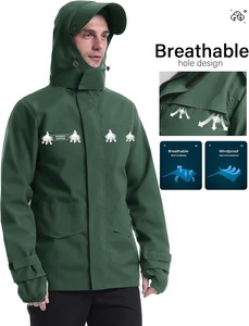 Chaqueta Impermeable de Invierno con Cremallera, a la Moda, para Uso Casual y al Aire Libre - Product Image 3