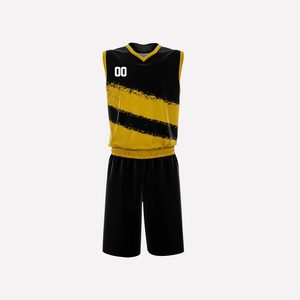 Ensemble d'uniformes de football 7 sur 7 de qualité supérieure fabriqué sur mesure couleur unie nouveau design ensemble d'uniformes en matériau respirant 7v7 - Product Image 2