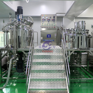 Mélangeur d'homogénéisateur d'émulsion sous vide de crème cosmétique 500L 1000L Mélangeur de dispersion Mélangeur Mélangeur Produits de pâte de mélange - Product Image 3