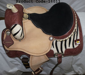 Selle de cheval de style occidental en cuir DD de haute qualité avec siège de cheveux Fabrication supérieure pour l'équitation - Product Image 3