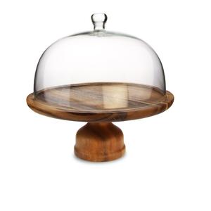 Support à gâteau en bois à 2 étages pour la fête, la célébration, la fête, le service de gâteaux, la vaisselle, le support à fruits - Product Image 2