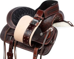 Selle en cuir occidentale de meilleure qualité avec selle de cheval pour l'équitation et les Sports de plein air, vente en gros - Product Image 6