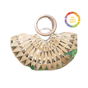 Bolso Tote de bambú hecho a mano con marco clásico y Asa hecha a mano, ideal para moda ecológica al por menor - Product Image 4
