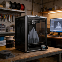 Impresora 3D Creality K1 Max, Rápida, Industrial, Detección Automática con un Solo Botón, Nuevo Filamento PLA, Conectividad USB, Requiere Ensamblaje