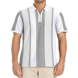 Camisa de Manga Corta para Hombre, Talla Grande, Nueva Colección 2026, Cierre de Cremallera, Cuello Solapa, Corte Ajustado, Ecológica, Envío Gratis - Product Image 2