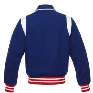 Veste universitaire de baseball universitaire haut de gamme à la mode Veste de sport décontractée en molleton de laine durable OEM avec logo personnalisé pour hommes - Product Image 3