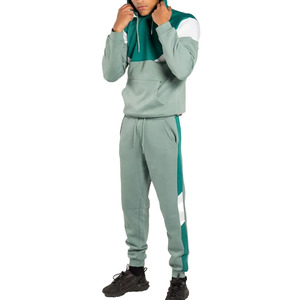 Nuevo diseño polar Unisex grueso 100% algodón Jogging chándal de hombre transpirable Casual logotipo personalizado chándales - Product Image 4