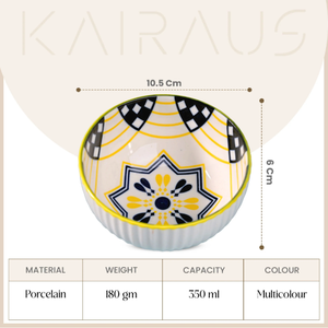 Juego de 4 Tazones de Porcelana Floral The Nest, Vajilla de Cerámica Premium, Suministro al por Mayor al Mejor Precio - Product Image 3